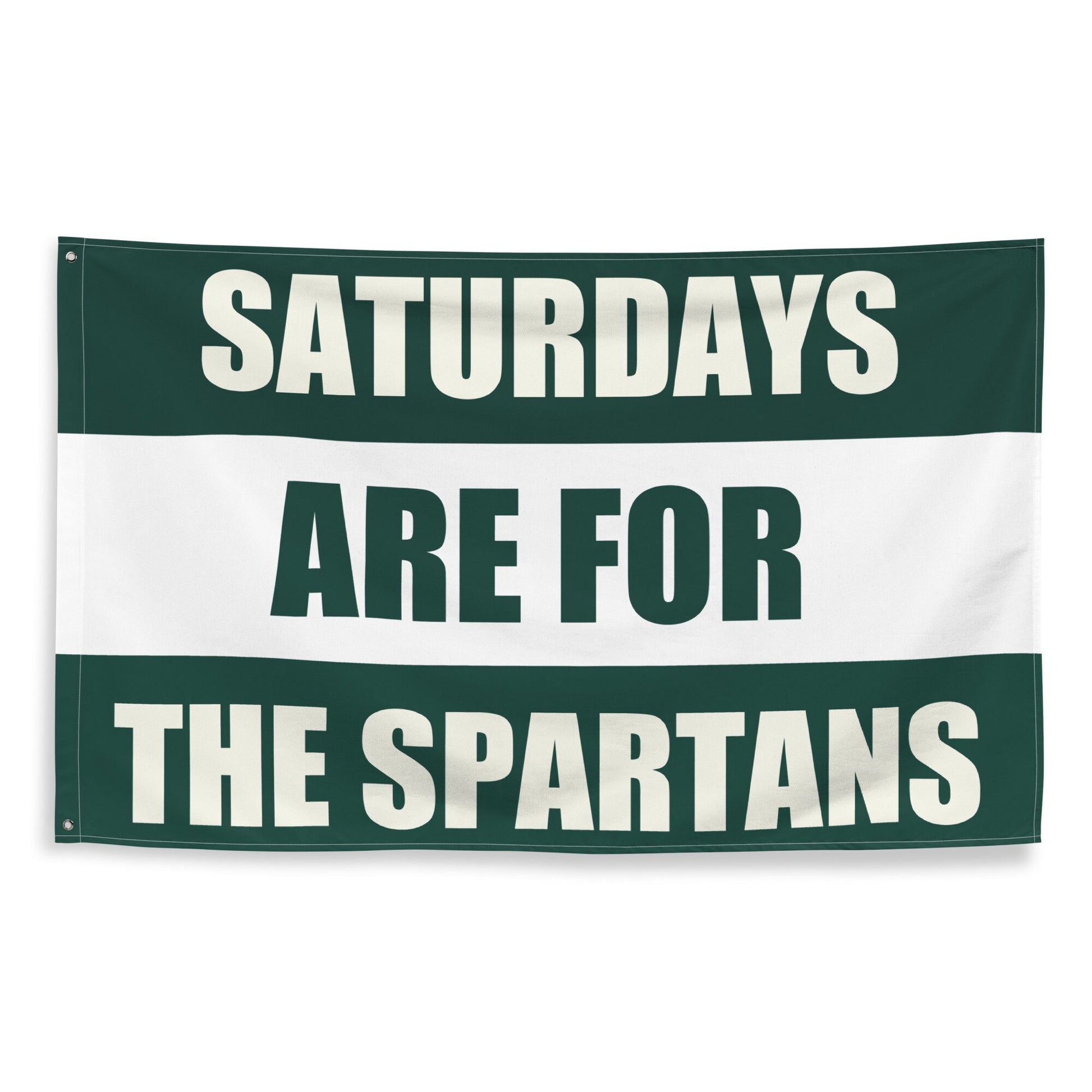 Large State Banner, Saturdays are for the Spartans Tapestry, Dorm, Tailgate Flag