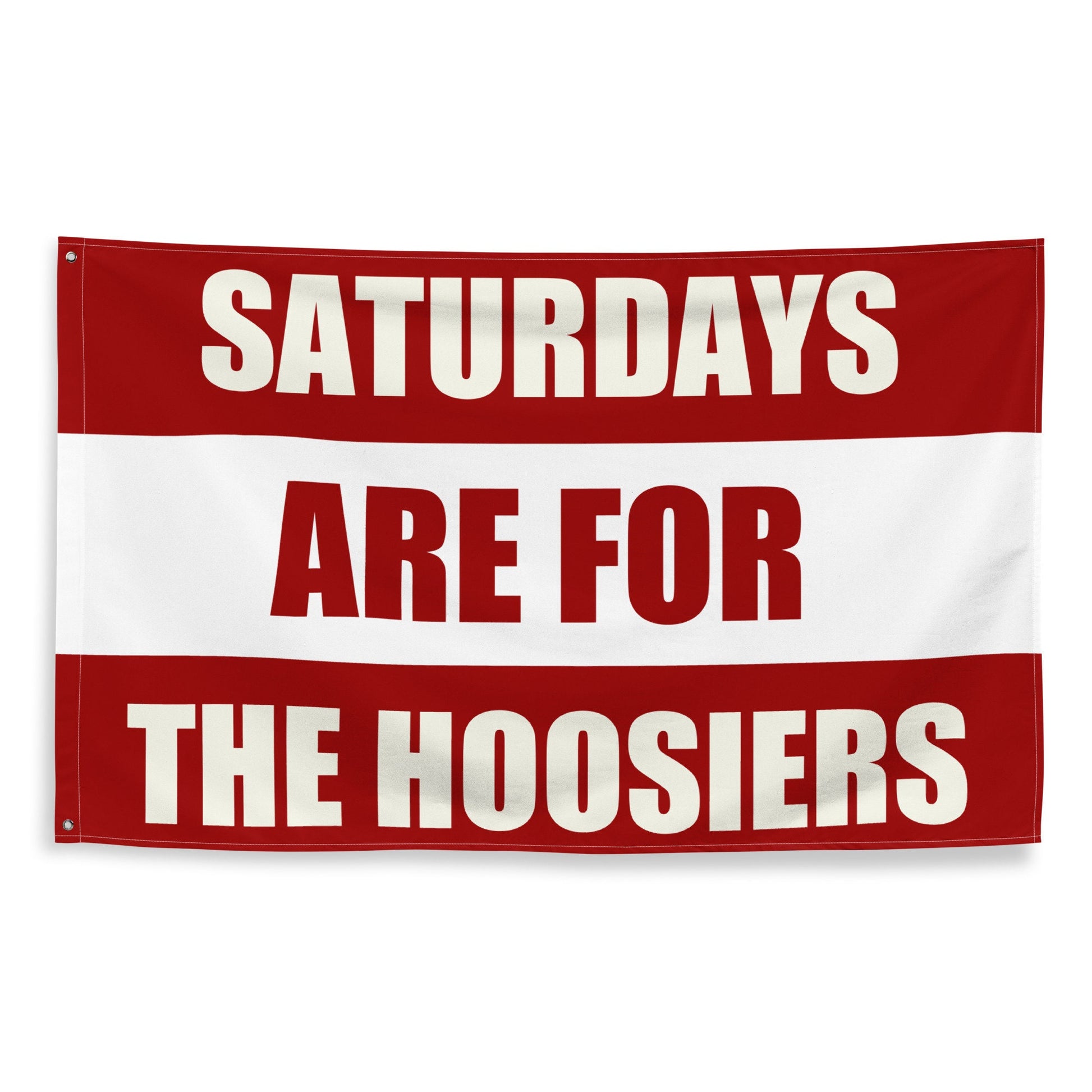 Large Banner, Saturdays are for the Hoosiers Tapestry, Dorm, Tailgate Flag