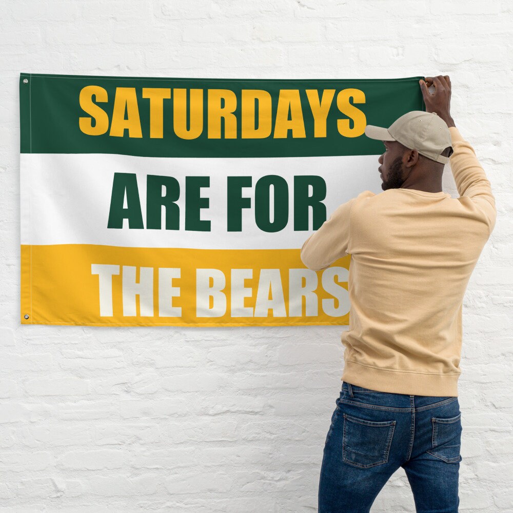 Large Banner, Saturdays are for the Bears Tapestry, Dorm, Tailgate Flag, Gift for Him/Her