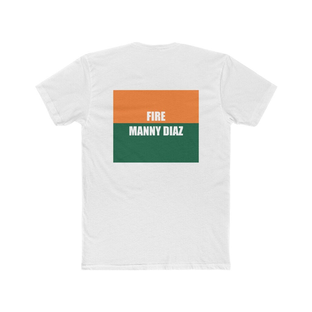 Fire Manny Diaz, Make the U Great Again, University of Miami Novelty Football Shirt Gift for Canes