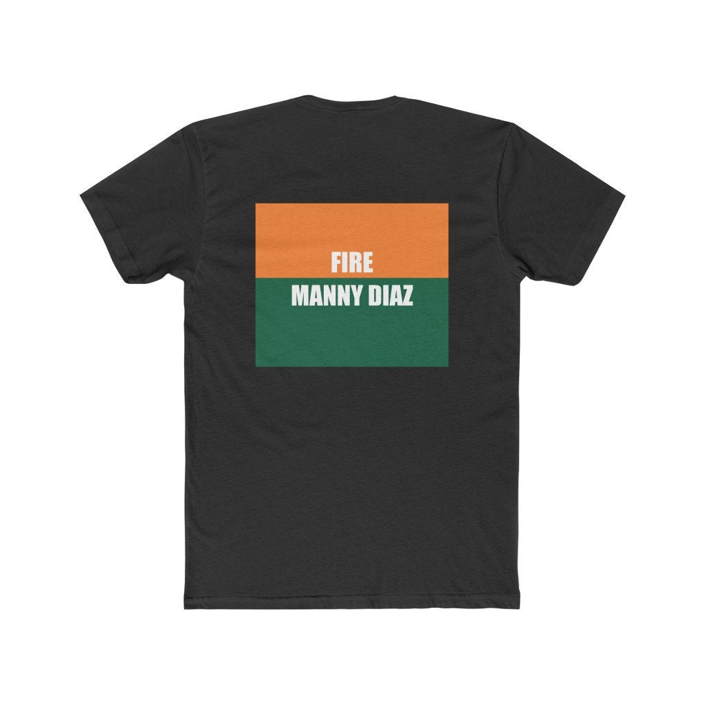Fire Manny Diaz, Make the U Great Again, University of Miami Novelty Football Shirt Gift for Canes
