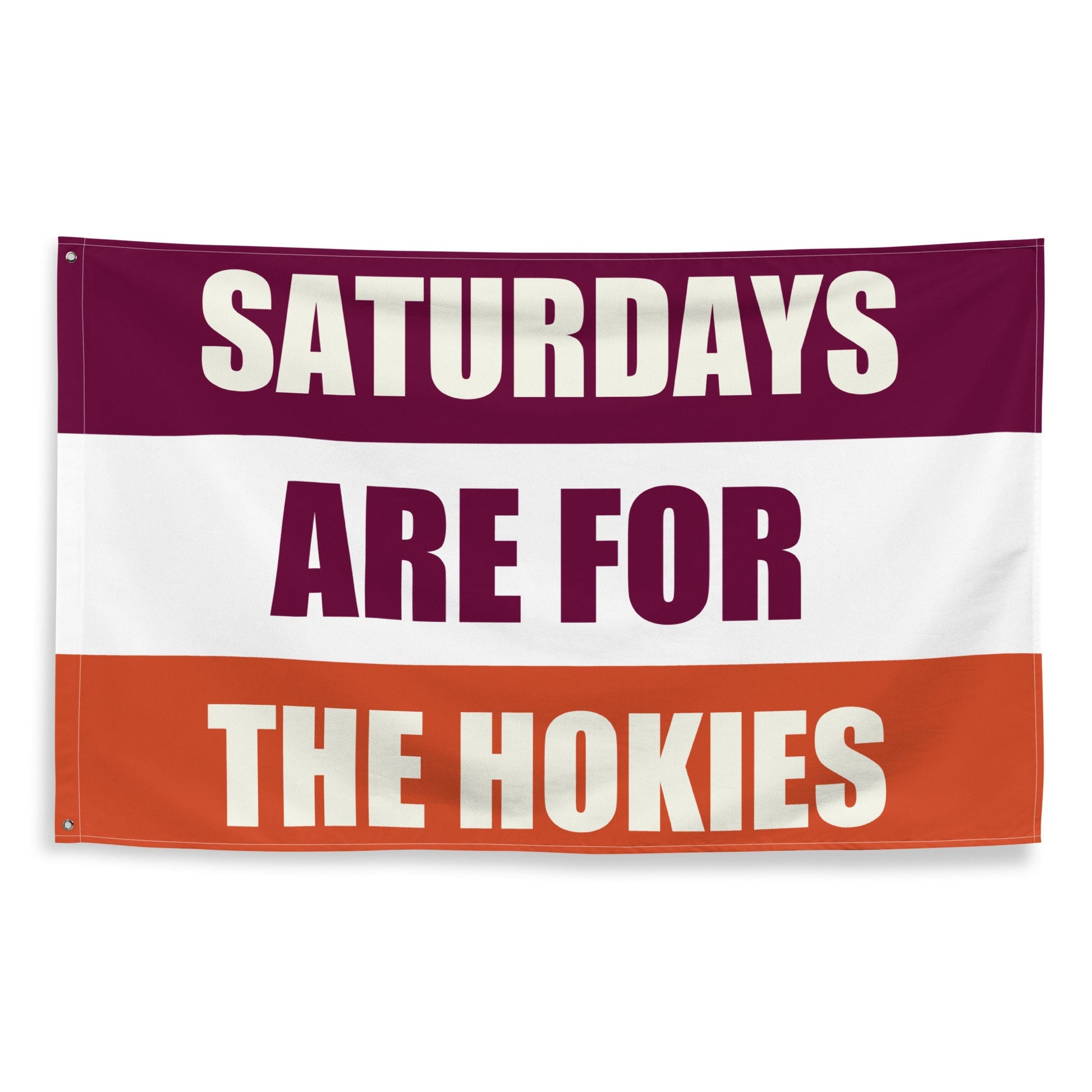 Large Banner, Saturdays are for the Hokies Tapestry, Dorm, Tailgate Flag, Gift for Him
