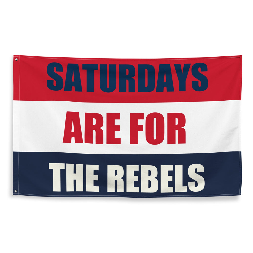 Large   Ole Miss Banner, Saturdays are for the Rebels Tapestry, Dorm, Tailgate Flag