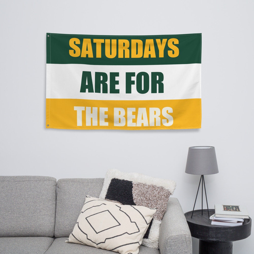 Large Banner, Saturdays are for the Bears Tapestry, Dorm, Tailgate Flag, Gift for Him/Her