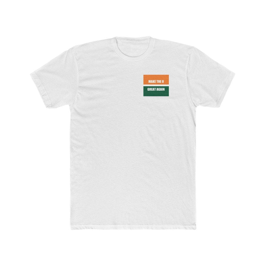 Fire Manny Diaz, Make the U Great Again, University of Miami Novelty Football Shirt Gift for Canes
