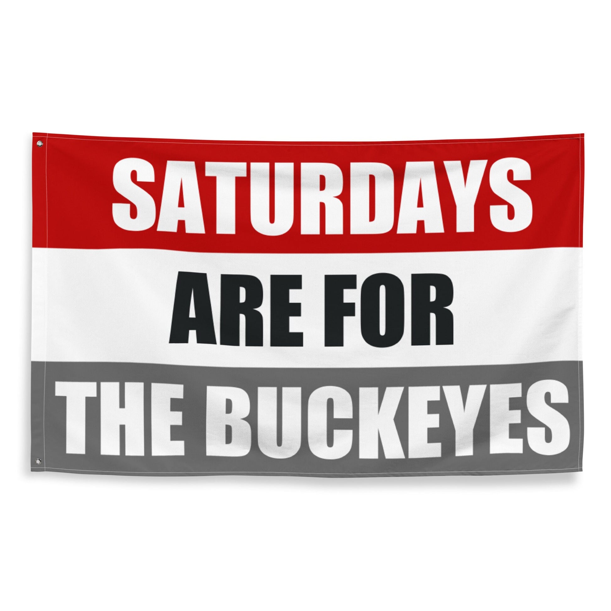 Large Buckeyes Banner, Saturdays are for the Buckeyes Tapestry, Dorm, University Tailgate Flag Gift for Him
