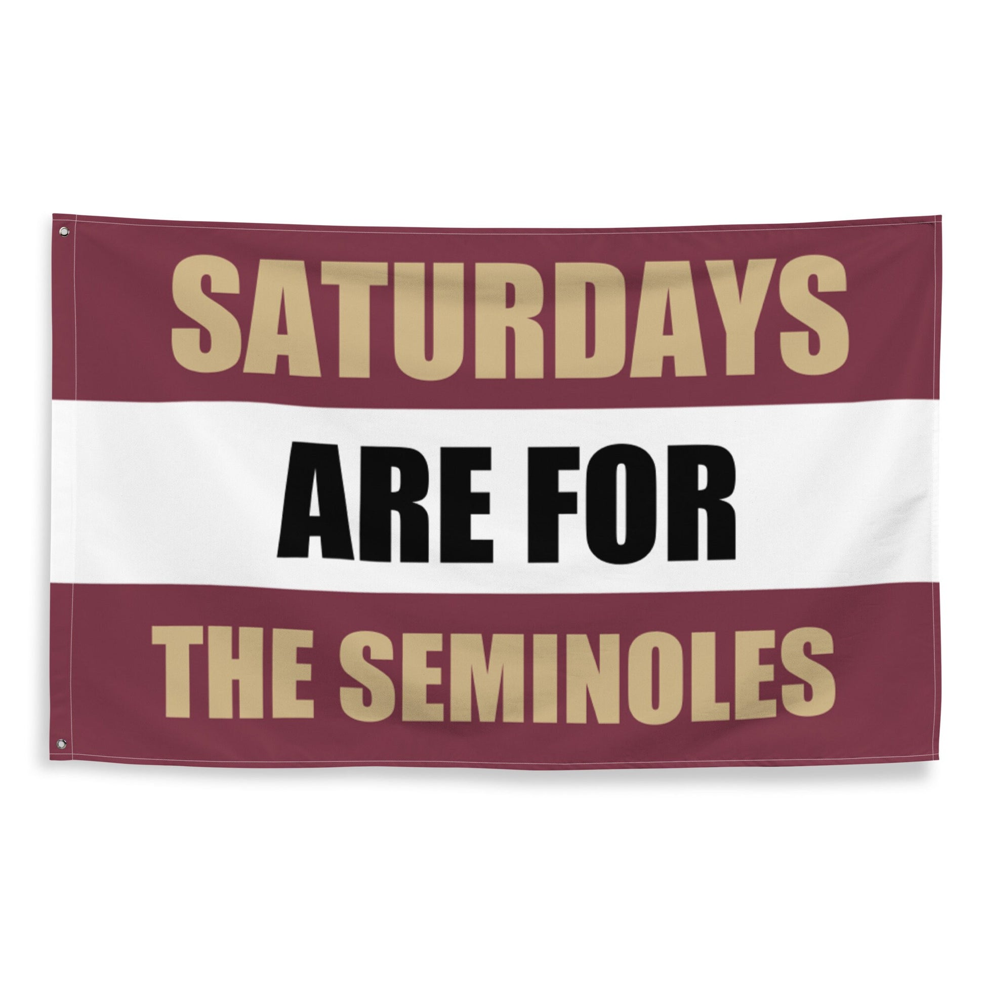 Large Florida State University FSU Banner, Saturdays are for the Seminoles Tapestry, Dorm, Tailgate Flag, gift for him.
