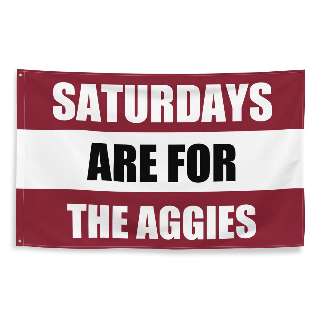Large Texas A&M Banner, Saturdays are for the Aggies Tapestry, Dorm, Tailgate Flag, gift for him.