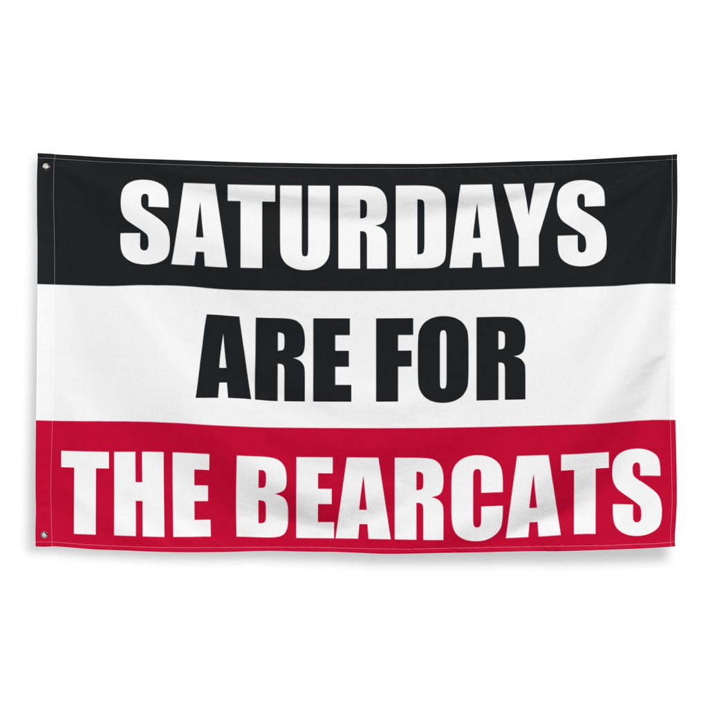 Large Bearcats Banner, Saturdays are for the Bearcats Tapestry, Dorm, University Tailgate Flag Gift for Him