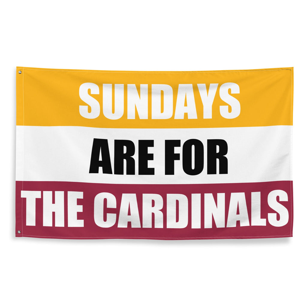Large Banner, Sundays are for the Arizona Cardinals , NFL Football Tailgate Flag, Gift for Him