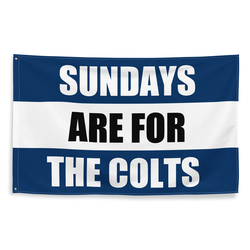 Large Banner, Sundays are for the Indianapolis Colts , NFL Football Tailgate Flag, Gift for Him