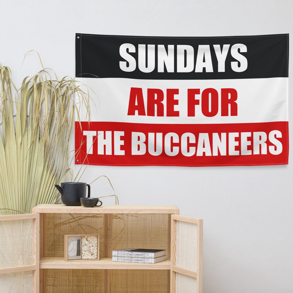 Large Banner, Sundays are for the Tampa Bay Buccaneers , NFL Football Tailgate Flag, Gift for Him
