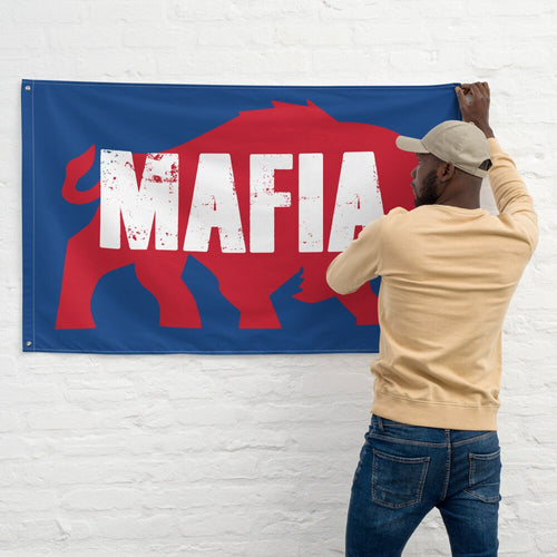 Buffalo Bills Mafia Flag Banner Football Tailgate, Gift for Him