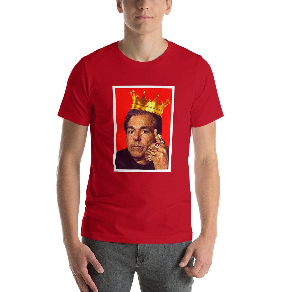 Nick Saban Crown University of Alabama Football Coach Novelty Shirt, Gift for Him, Roll Tide