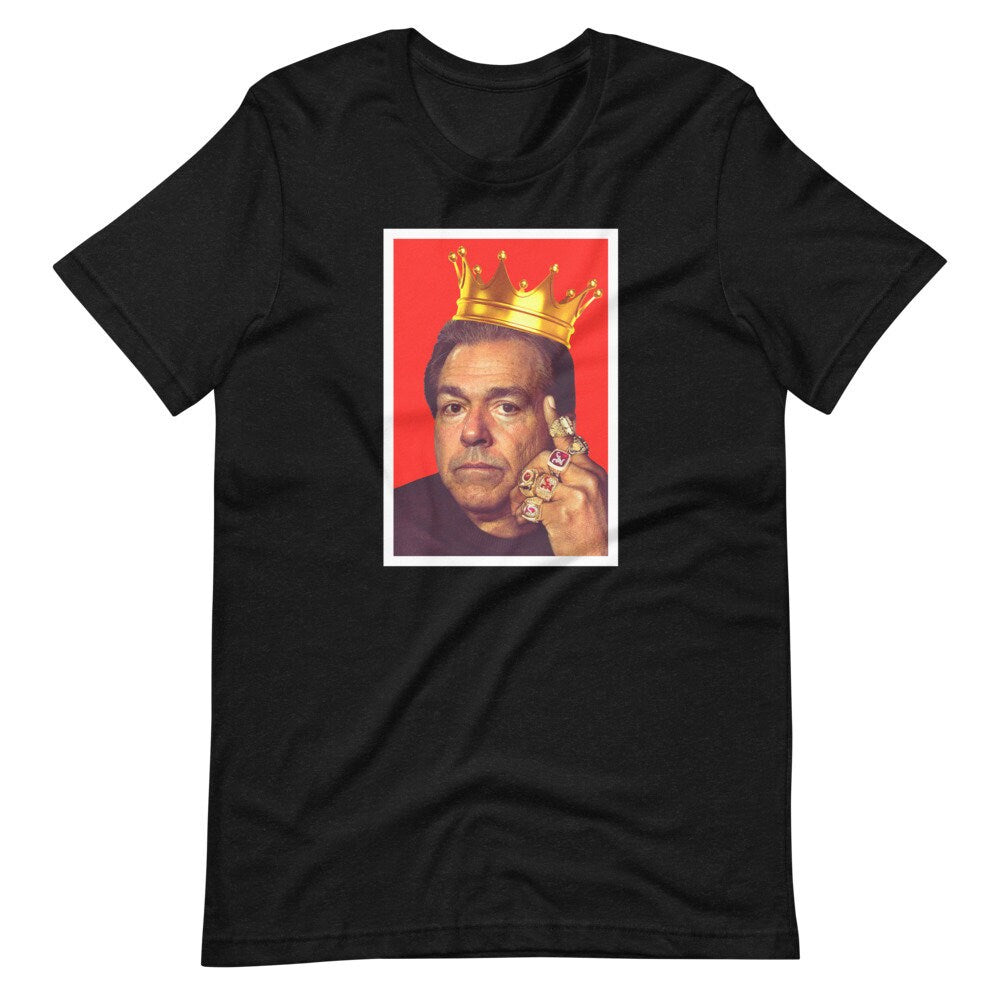 Nick Saban Crown University of Alabama Football Coach Novelty Shirt, Gift for Him, Roll Tide