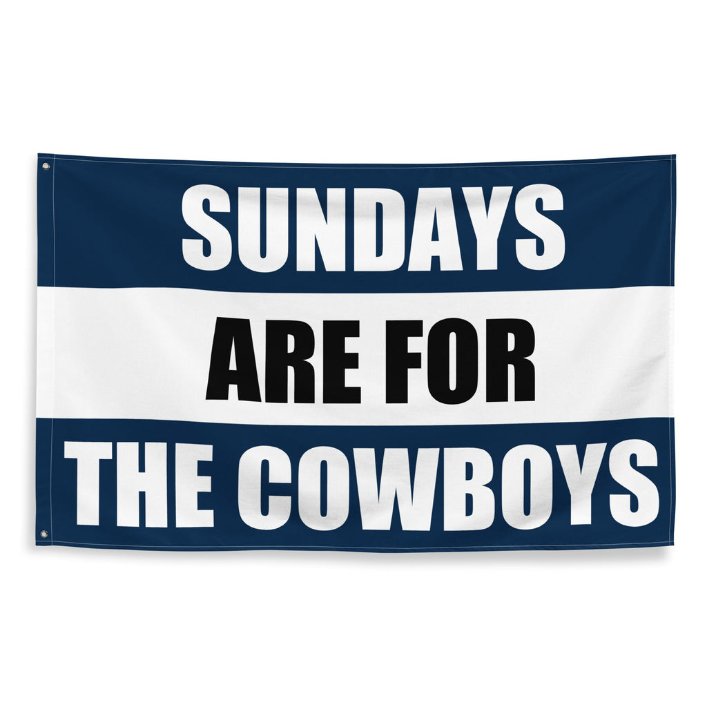 Large Banner, Sundays are for the Dallas Cowboys , NFL Football Tailgate Flag, Gift for Him