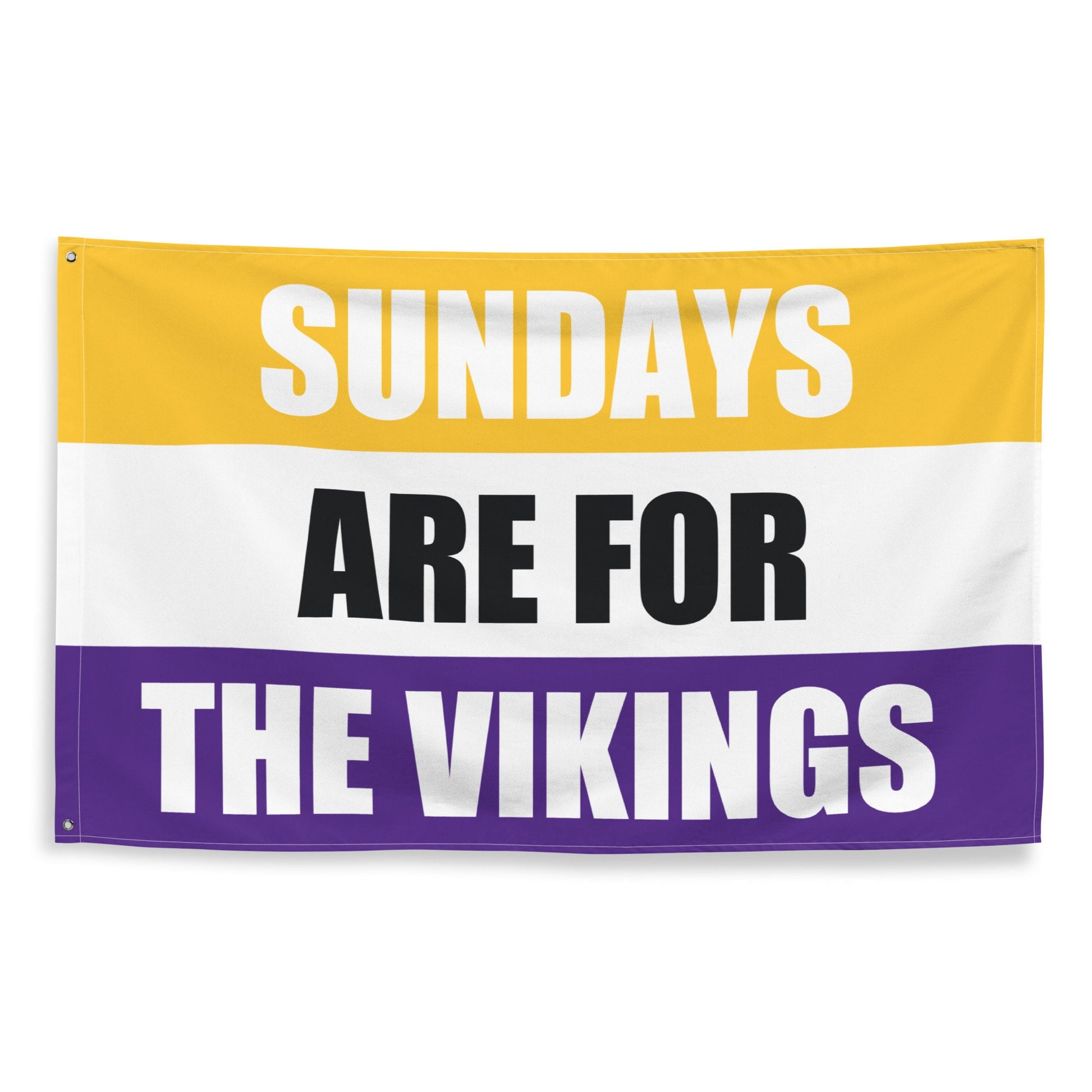 Large Banner, Sundays are for the Minnesota Vikings , NFL Football Tailgate Flag, Gift for Him