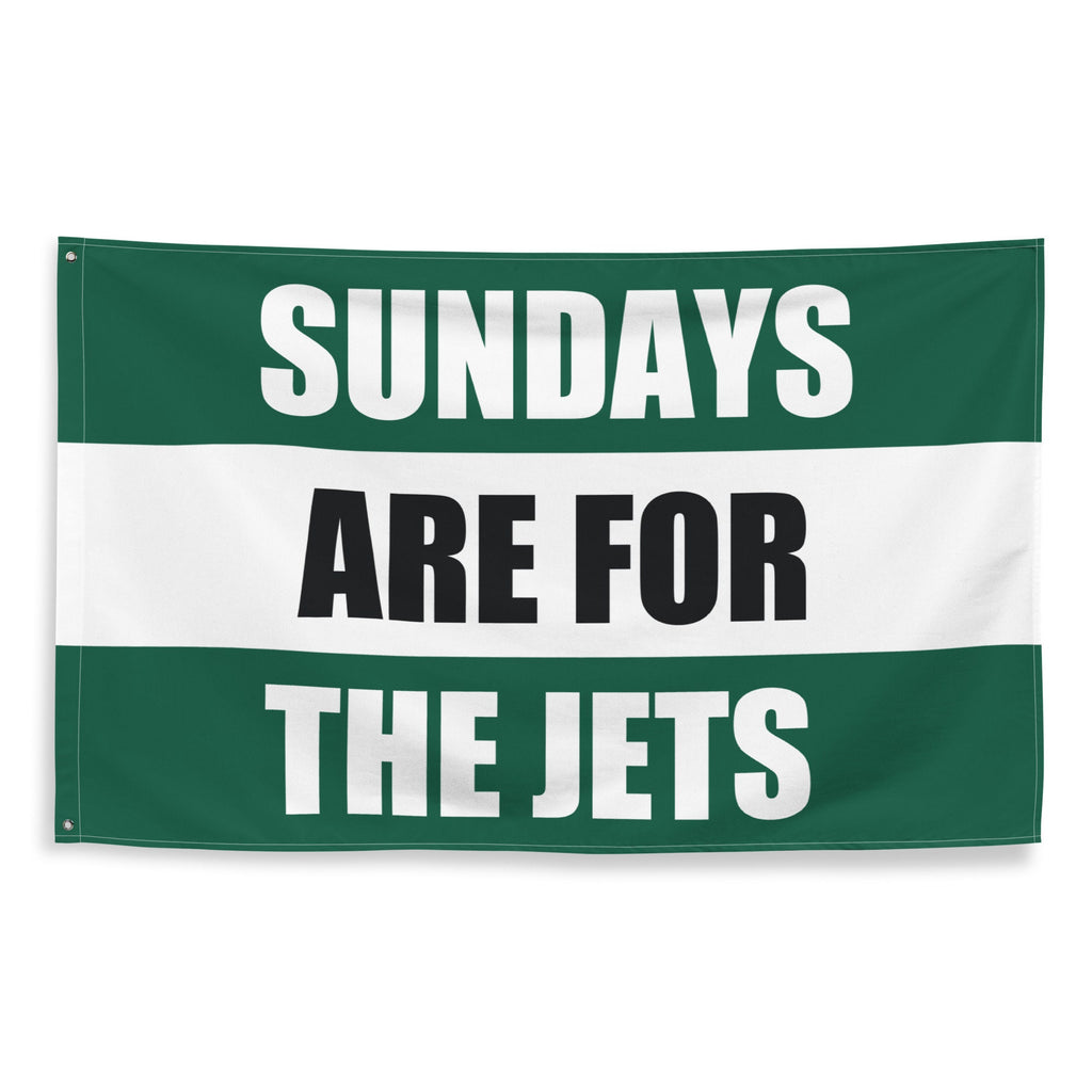 Large Banner, Sundays are for the NY Jets , NFL Football Tailgate Flag, Gift for Him