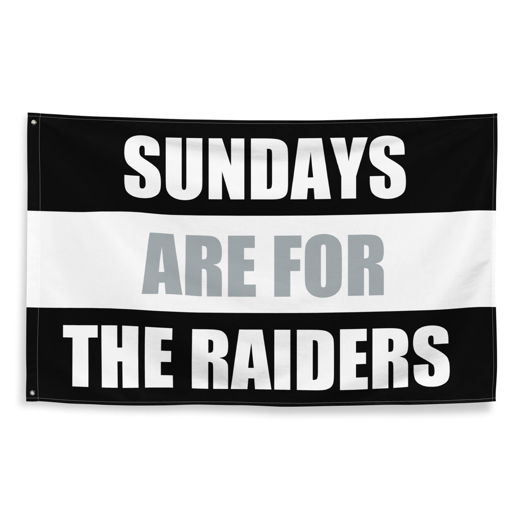 Large Banner, Sundays are for the Las Vegas Raiders , NFL Football Tailgate Flag, Gift for Him