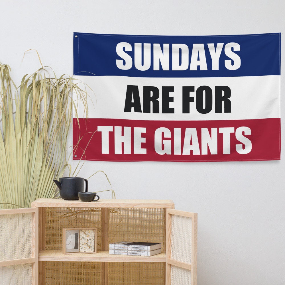 Large Banner, Sundays are for the NY Giants , NFL Football Tailgate Flag, Gift for Him
