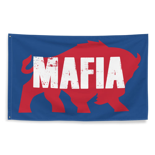 Buffalo Bills Mafia Flag Banner Football Tailgate, Gift for Him