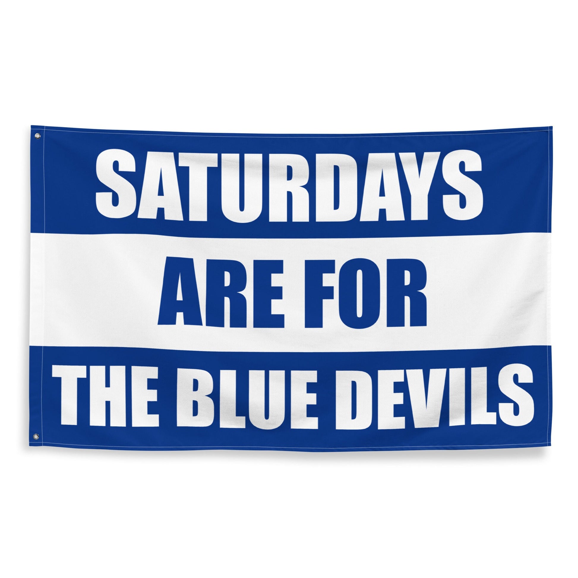 Large Banner, Saturdays are for then Blue Devils Tapestry, Dorm, Tailgate Flag, Gift for Him