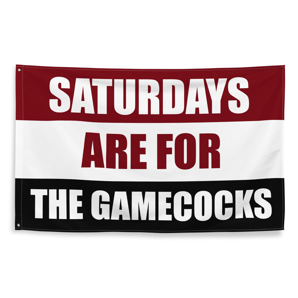 Large Banner, Saturdays are for the Gamecocks Tapestry, Dorm, Tailgate Flag, Gift for Him