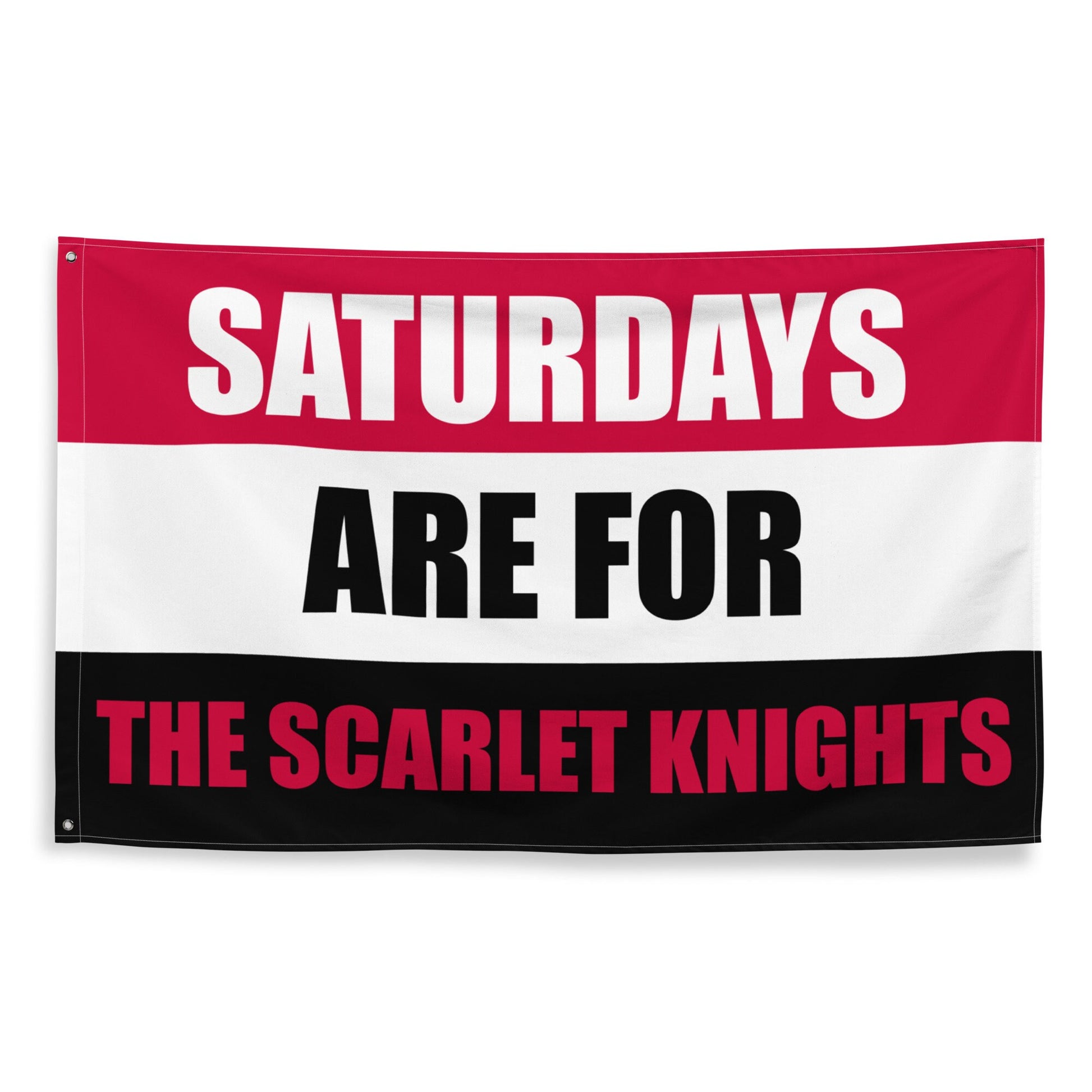 Large Banner, Saturdays are for the Scarlet Knights Tapestry, Dorm, Tailgate Flag, Gift for Him