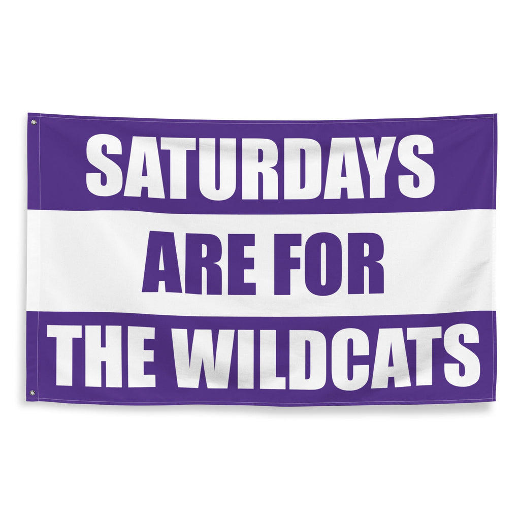 Large Banner, Saturdays are for the Wildcats Tapestry, Dorm, Tailgate Flag, Gift for Him