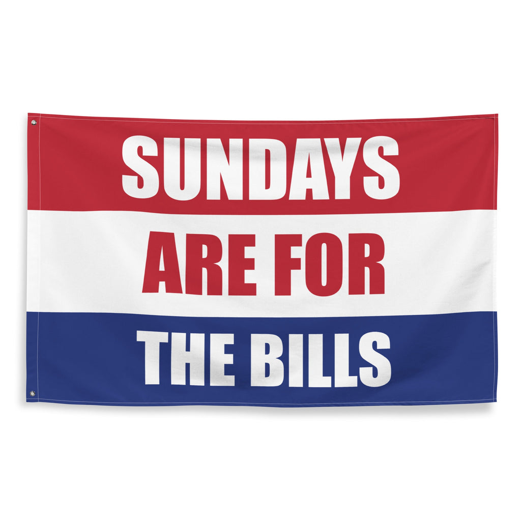 Buffalo Bills Banner, Sundays Are For The Bills Tapestry | Gift for Him | Man cave or Game room