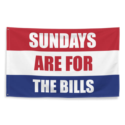 Buffalo Bills Banner, Sundays Are For The Bills Tapestry | Gift for Him | Man cave or Game room