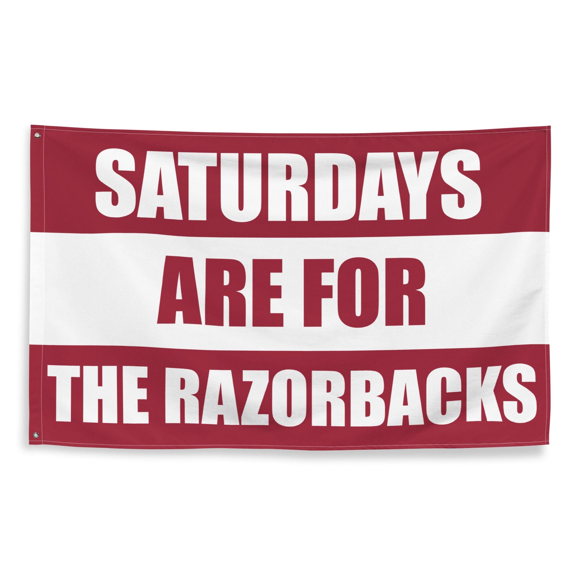 Large Banner, Saturdays are for the Razorbacks Tapestry, Dorm, Tailgate Flag, Gift for Him