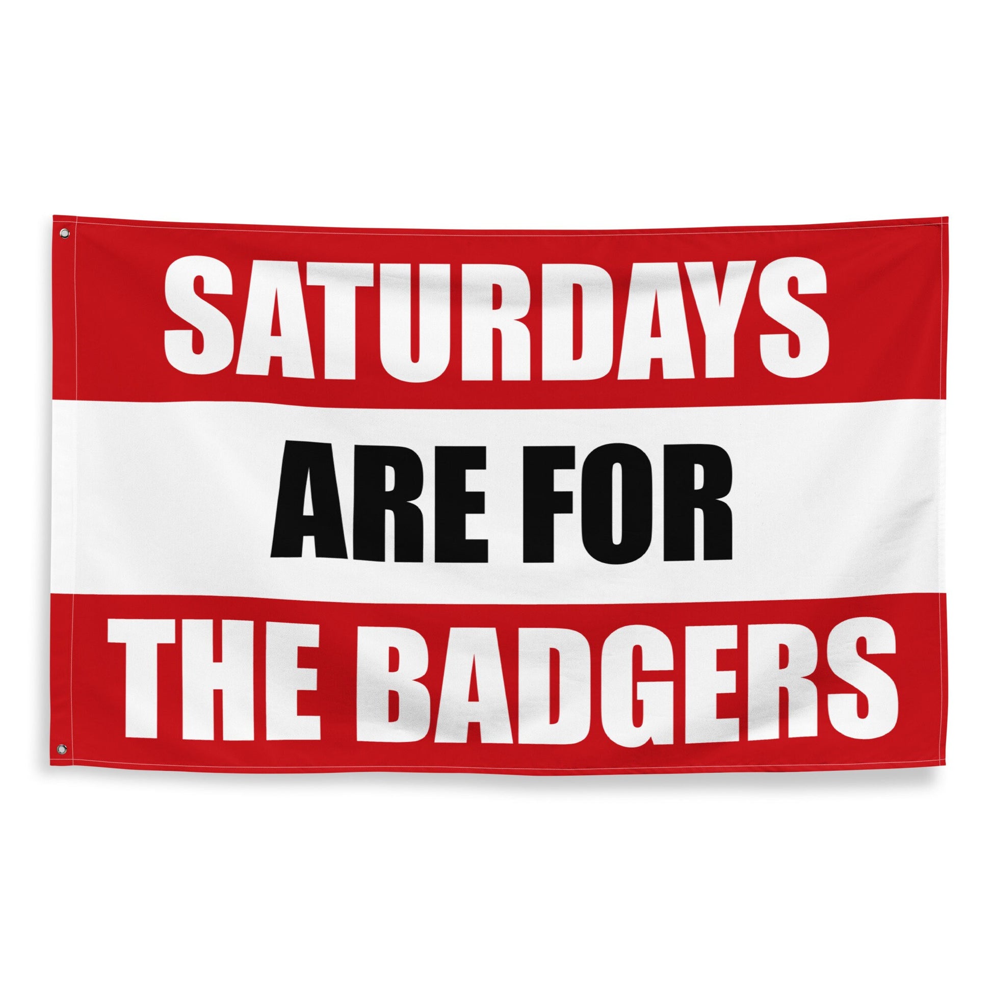 Large Banner, Saturdays are for the Badgers Tapestry, Dorm, Tailgate Flag, Gift for Him