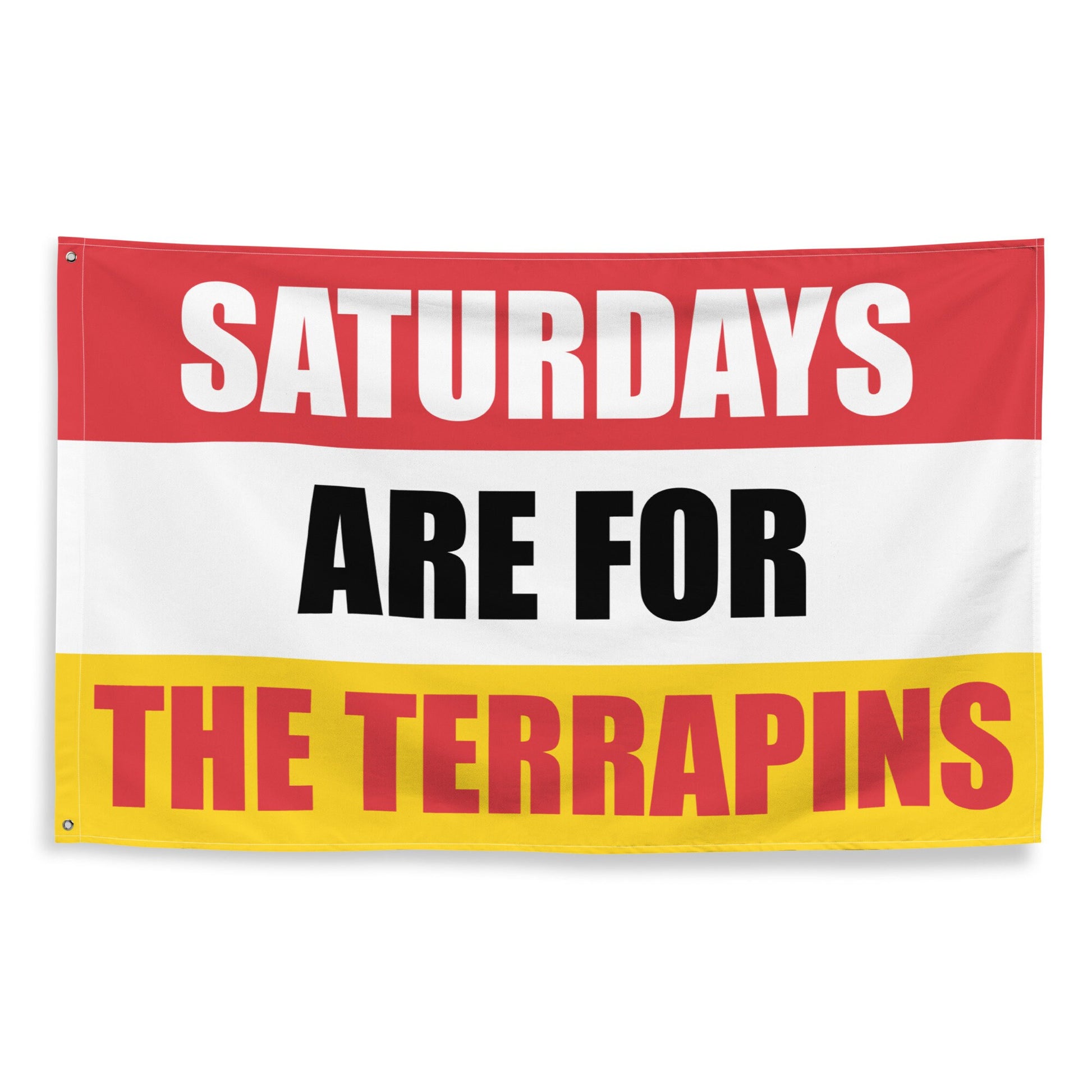 Large Banner, Saturdays are for the Terrapins Tapestry, Dorm, Tailgate Flag, Gift for Him