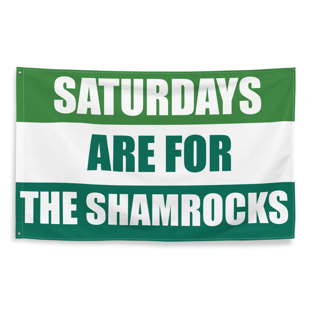 Saturdays are for the Shamrocks, Flag Banner | Gift for Him, Dorm, College, Tailgate, Decoration