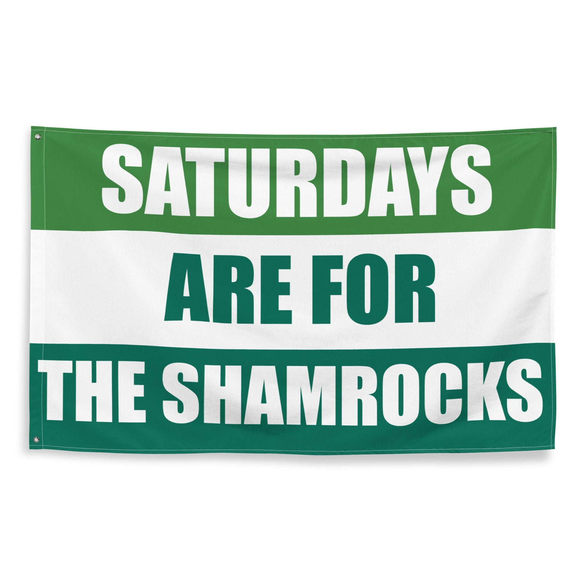 Saturdays are for the Shamrocks, Flag Banner | Gift for Him, Dorm, College, Tailgate, Decoration