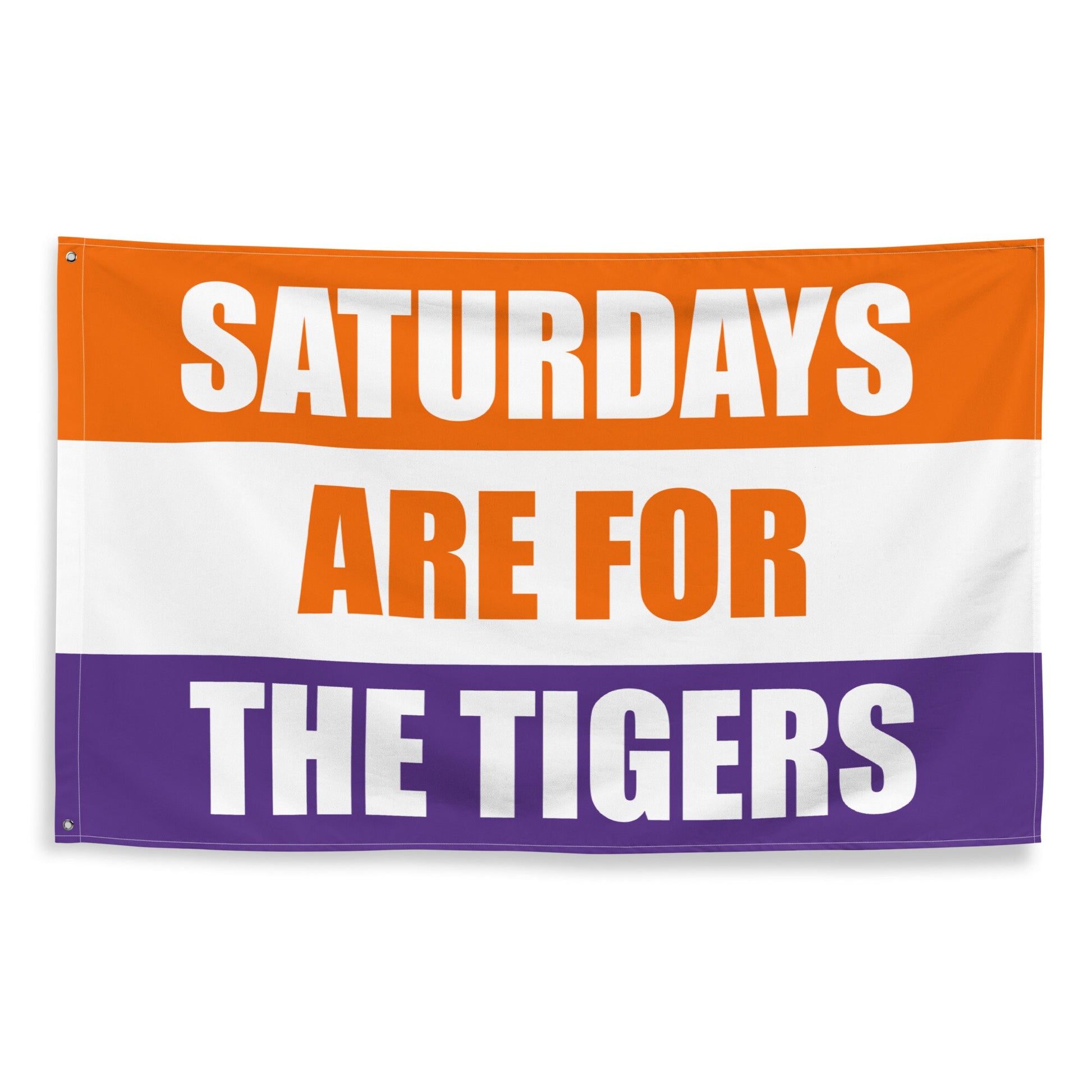 Large Banner, Saturdays are for the Tigers Tapestry, Dorm, Tailgate Flag, Gift for Him