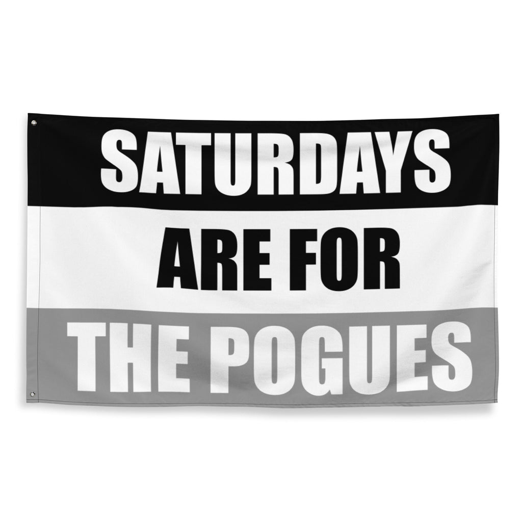 Saturdays are for the Pogues, Flag Banner | Gift for Him, Dorm, College, Tailgate, Decoration