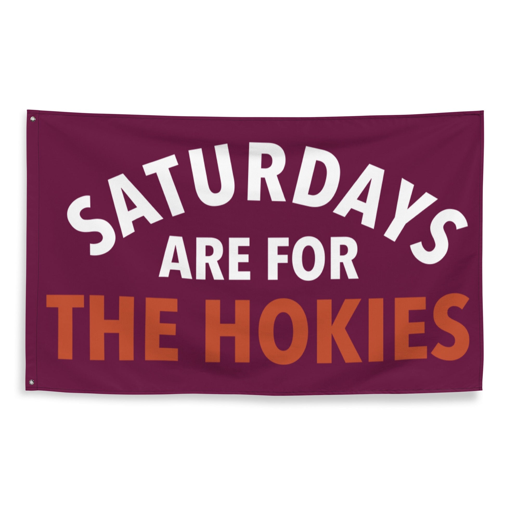 Large Banner, Saturdays are for the Hokies Tapestry, Dorm, Tailgate Flag, Gift for Him/Her