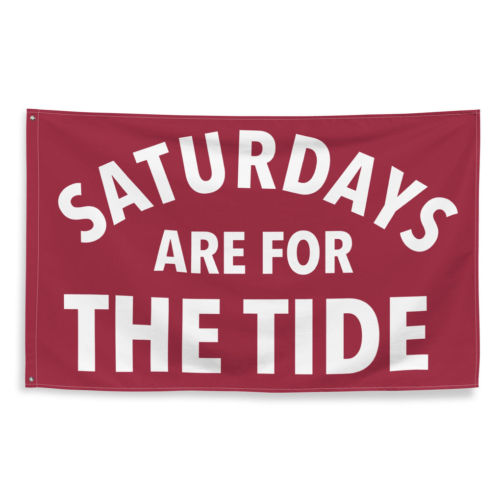 Large Banner, Saturdays are for the Tide Tapestry, Dorm, Tailgate Flag, Gift for Him/Her