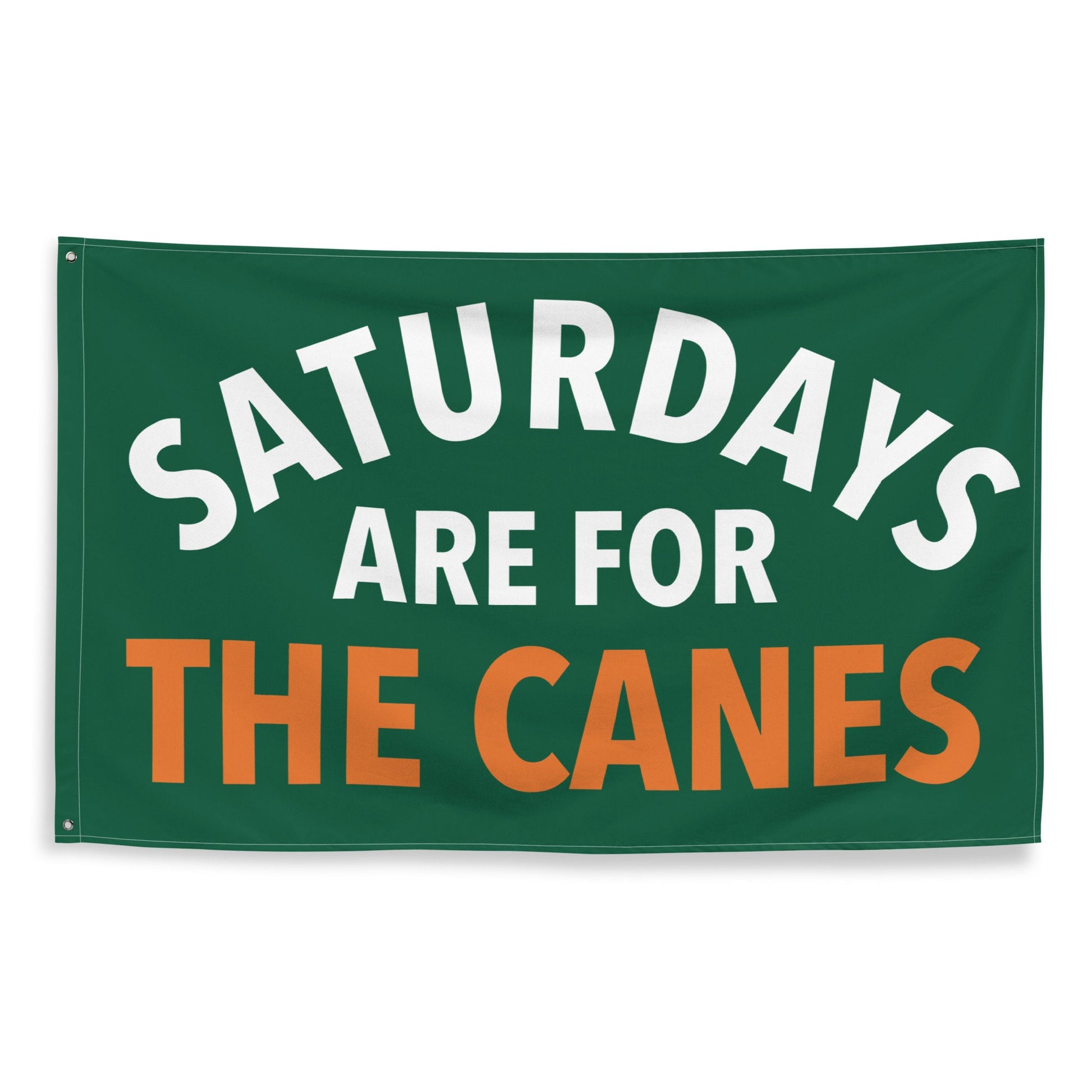 Large Banner, Saturdays are for the Canes Tapestry, Dorm, Tailgate Flag, Gift for Him/Her