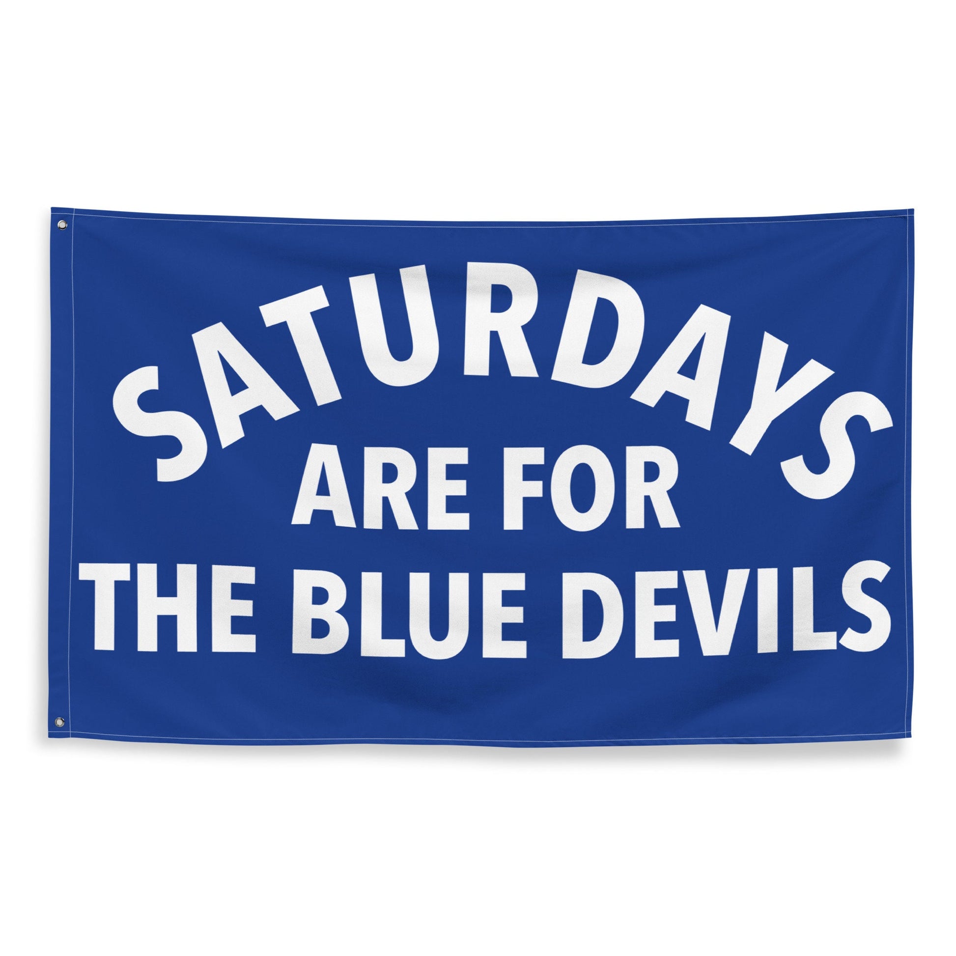 Large Banner, Saturdays are for the Blue Devils Tapestry, Dorm, Tailgate Flag, Gift for Him/Her