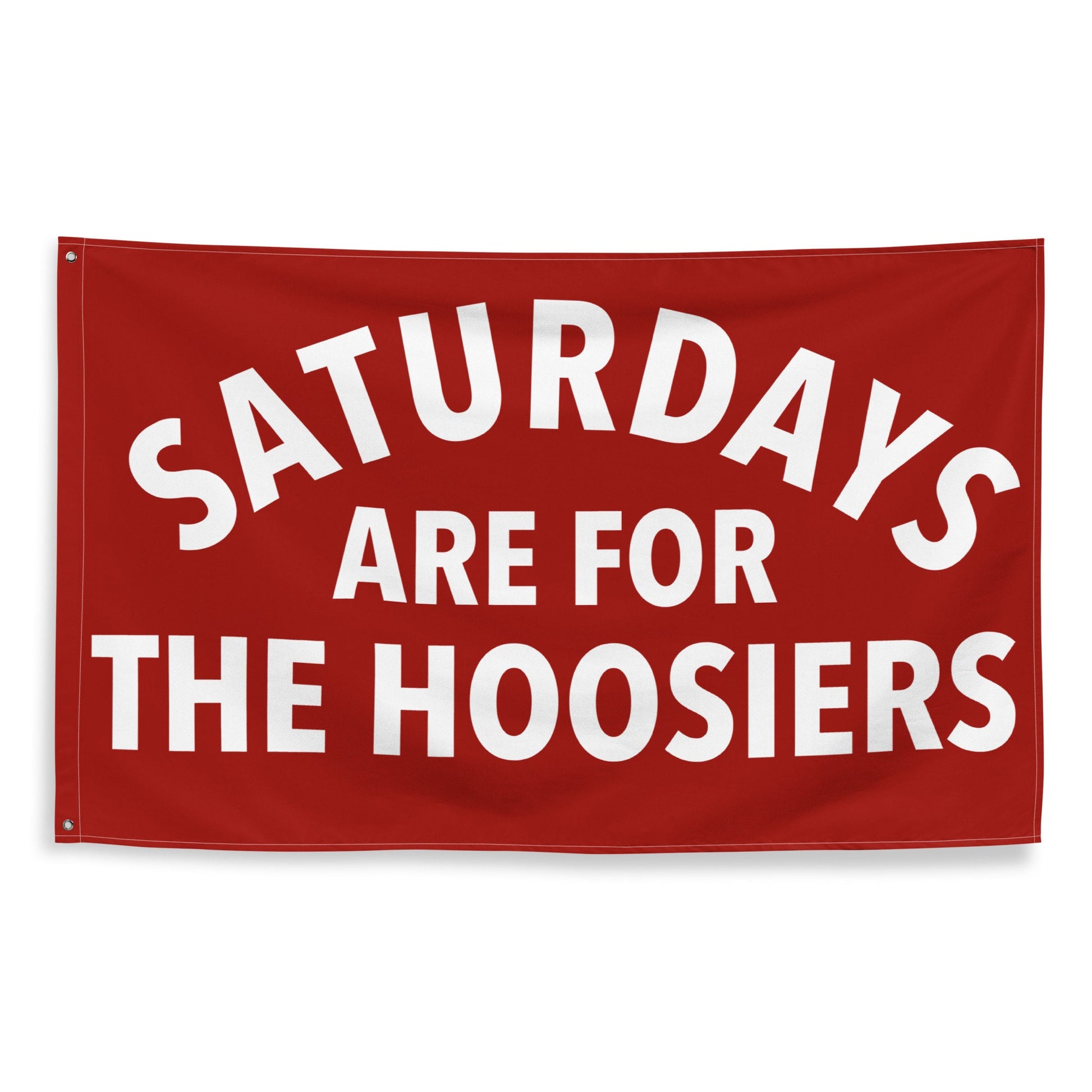 Large Banner, Saturdays are for the Hoosiers Tapestry, Dorm, Tailgate Flag, Gift for Him/Her