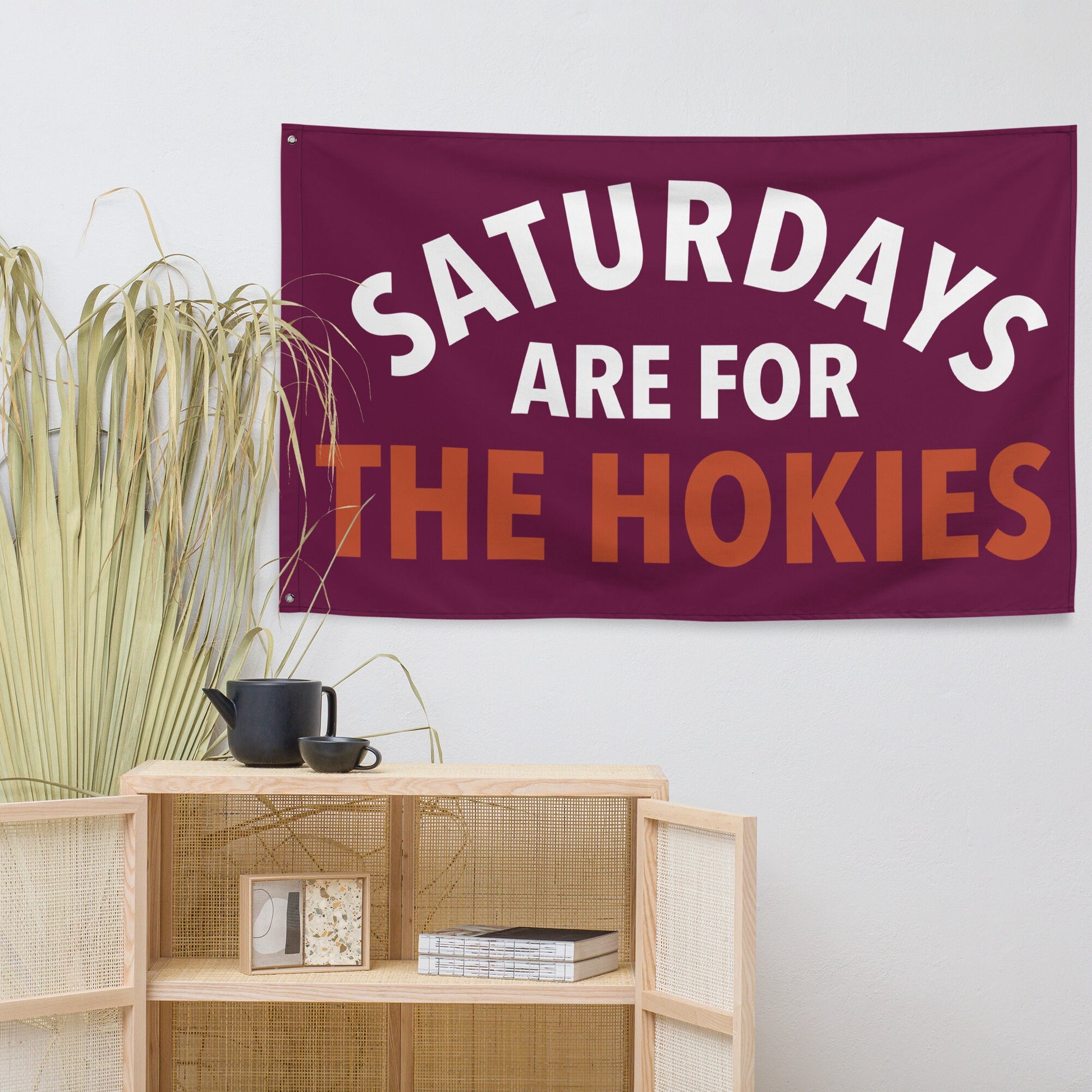 Large Banner, Saturdays are for the Hokies Tapestry, Dorm, Tailgate Flag, Gift for Him/Her