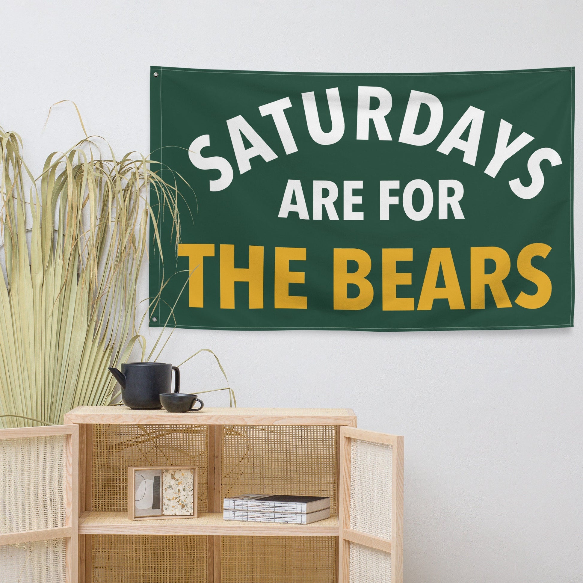 Large Banner, Saturdays are for the Bears Tapestry, Dorm, Tailgate Flag, Gift for Him/Her