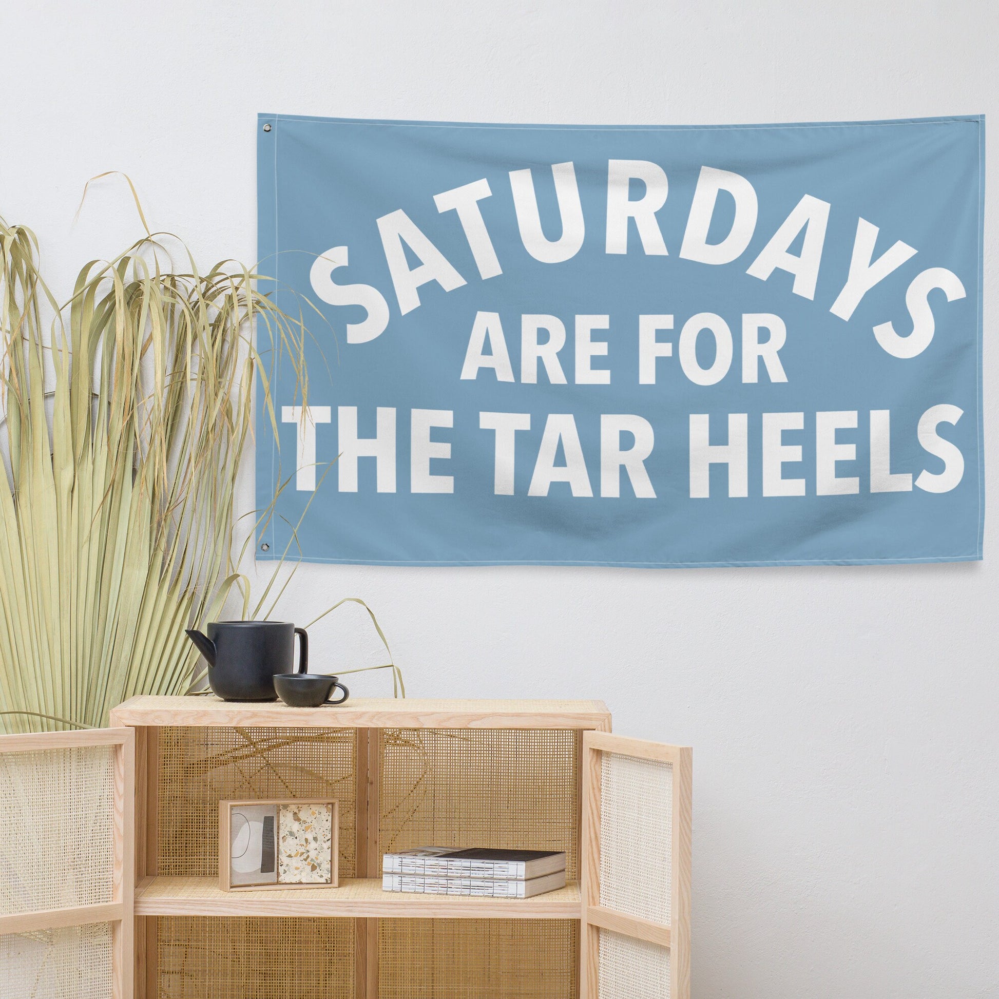 Large Banner, Saturdays are for the Tar Heels Tapestry, Dorm, Tailgate Flag, Gift for Him/Her