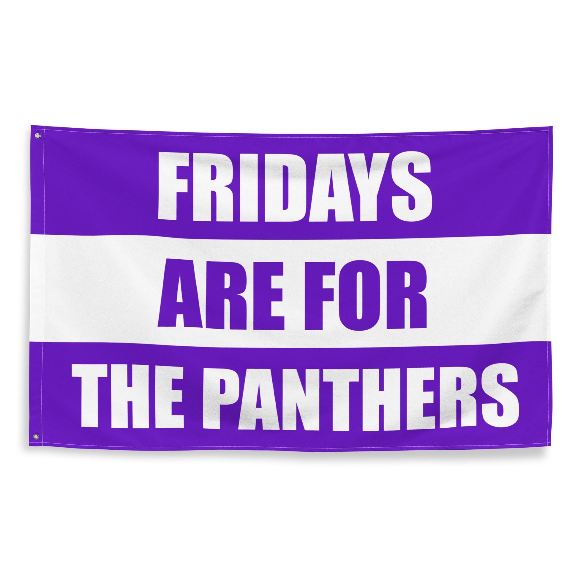 Large Banner, Fridays are for the Panthers Purple Tapestry, Dorm, Tailgate Flag, Gift for Him/Her