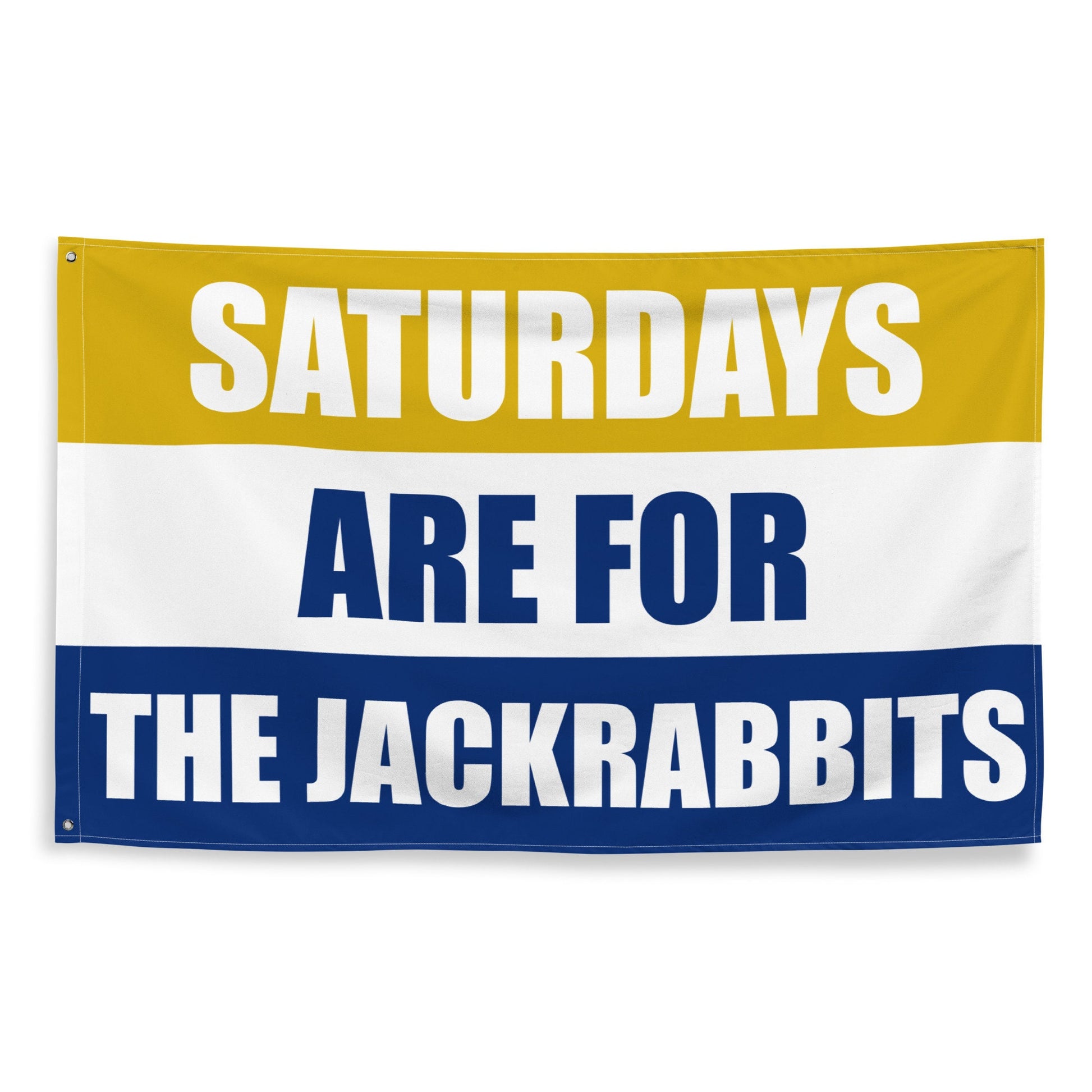 Large Banner, Saturdays are for the Jackrabbits Tapestry, Dorm, Tailgate Flag, Gift for Him, Dakota