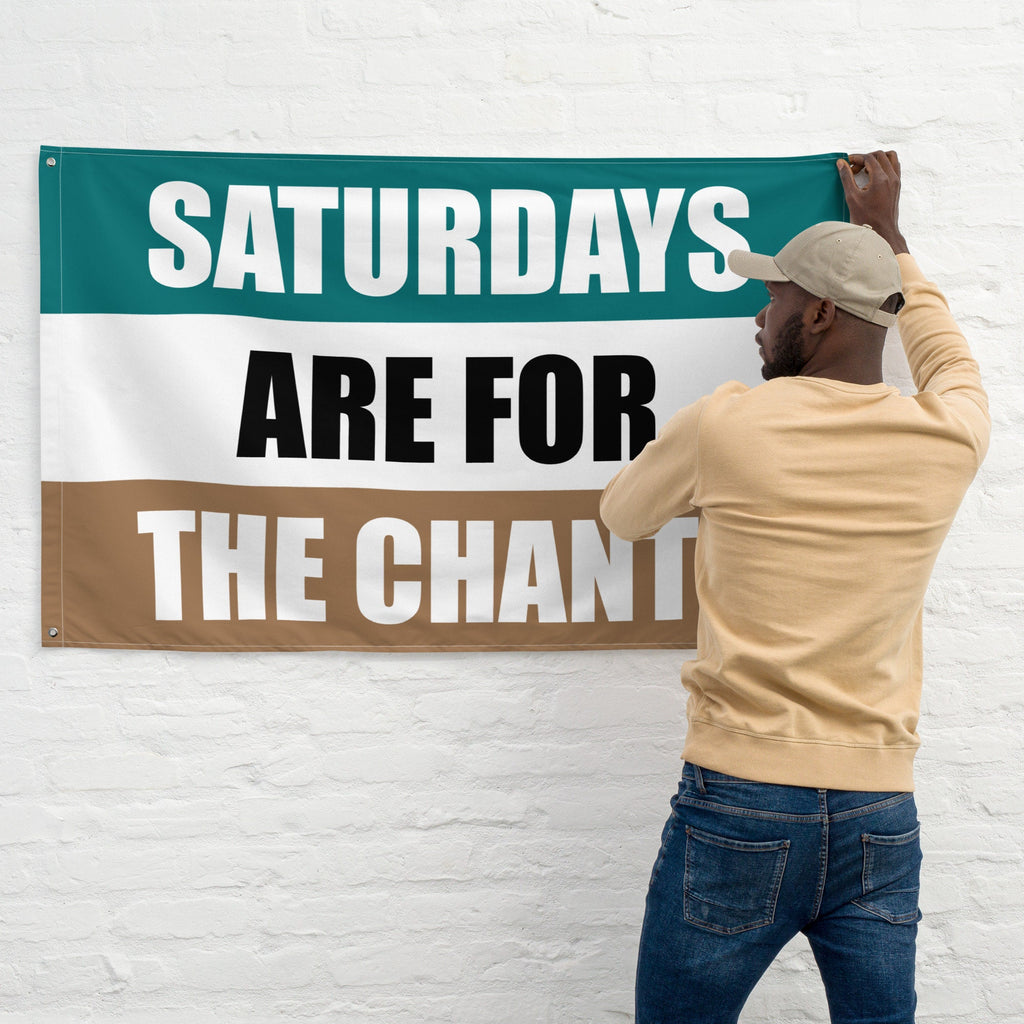 Large Banner, Saturdays are for the Chants Tapestry, Dorm, Tailgate Flag, Gift for Him, Coastal Carolina