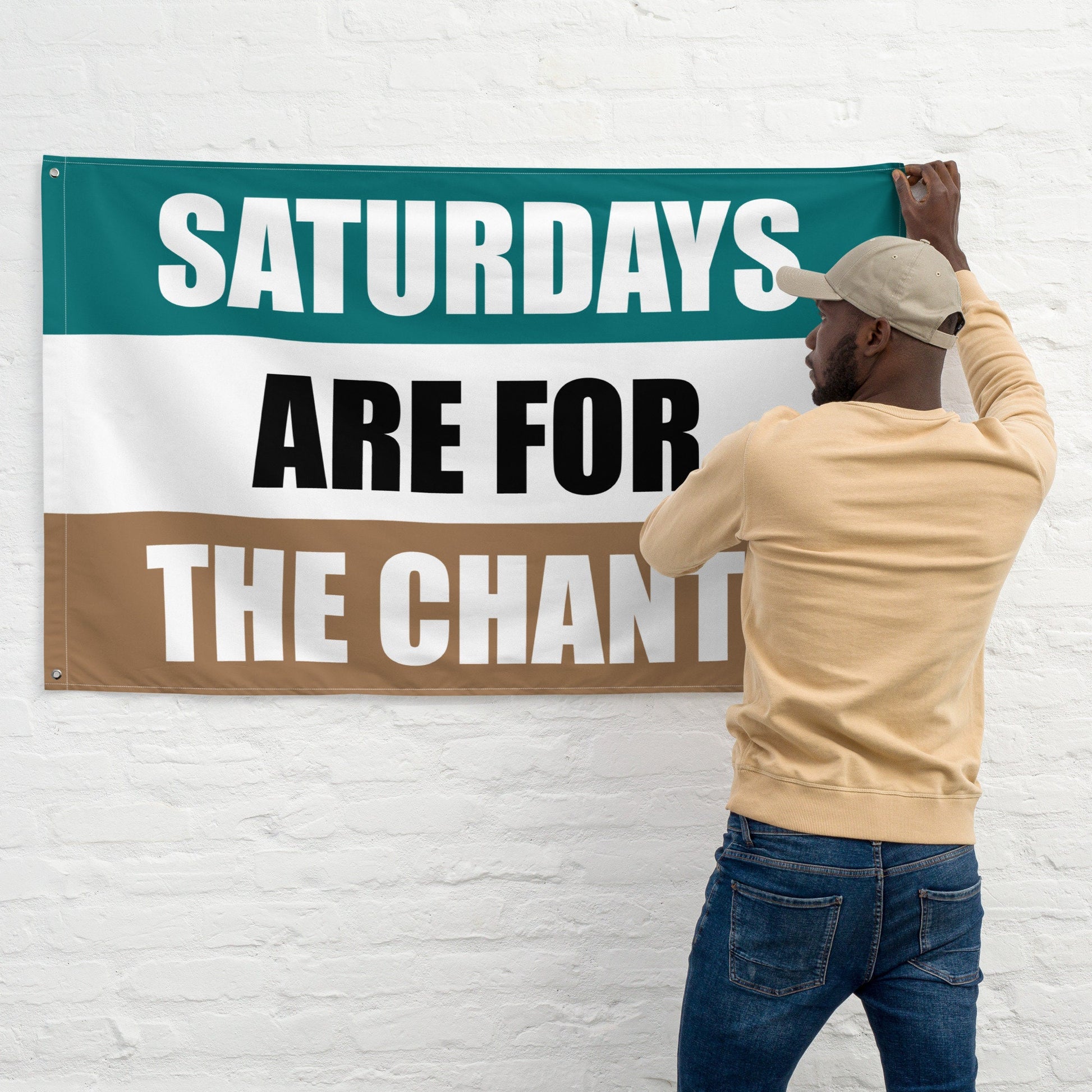 Large Banner, Saturdays are for the Chants Tapestry, Dorm, Tailgate Flag, Gift for Him, Coastal Carolina